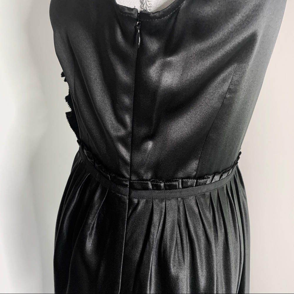 CYNTHIA STEFFE 100% SILK LITTLE BLACK DRESS SIZE 6 - Picture 8 of 10